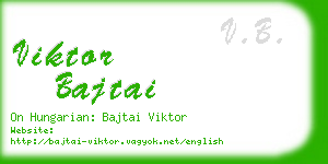 viktor bajtai business card